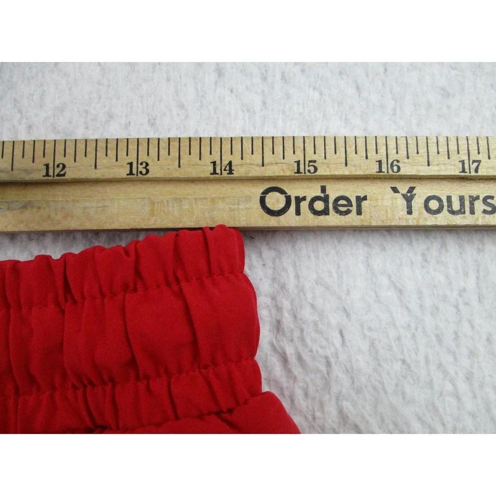 YoungLA Shorts Mens Youth XL Red Zip Pockets Athletic‎ Running Training USA